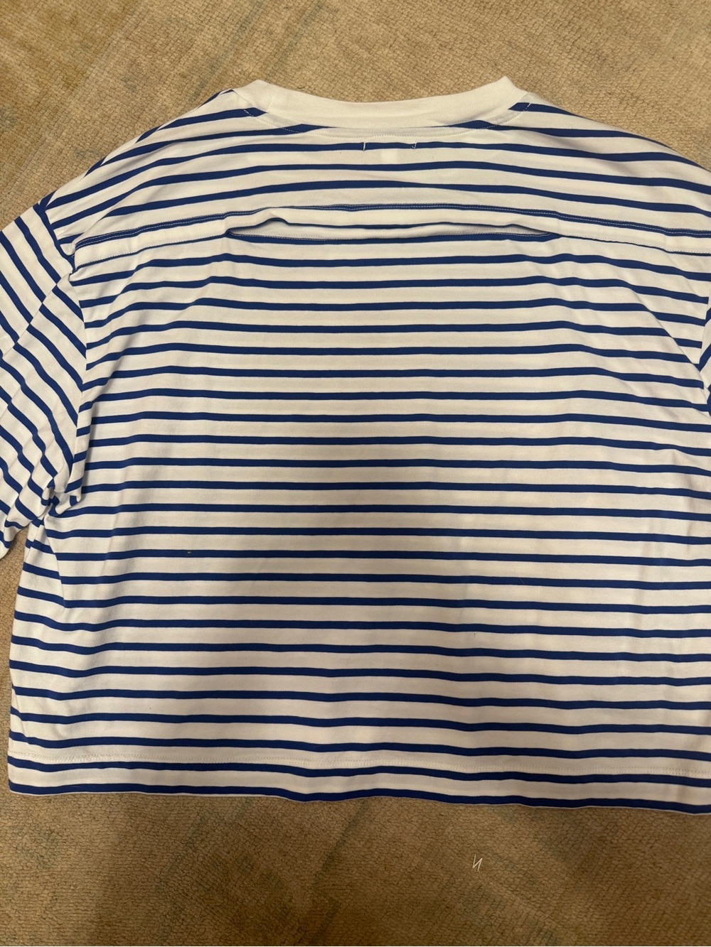 pistola White and Blue Striped Boxy Tee - Picture 6 of 8